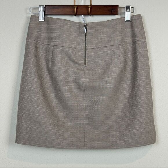 J. Crew Factory Beige Textured Mini Skirt 4 - Picture 2 of 6